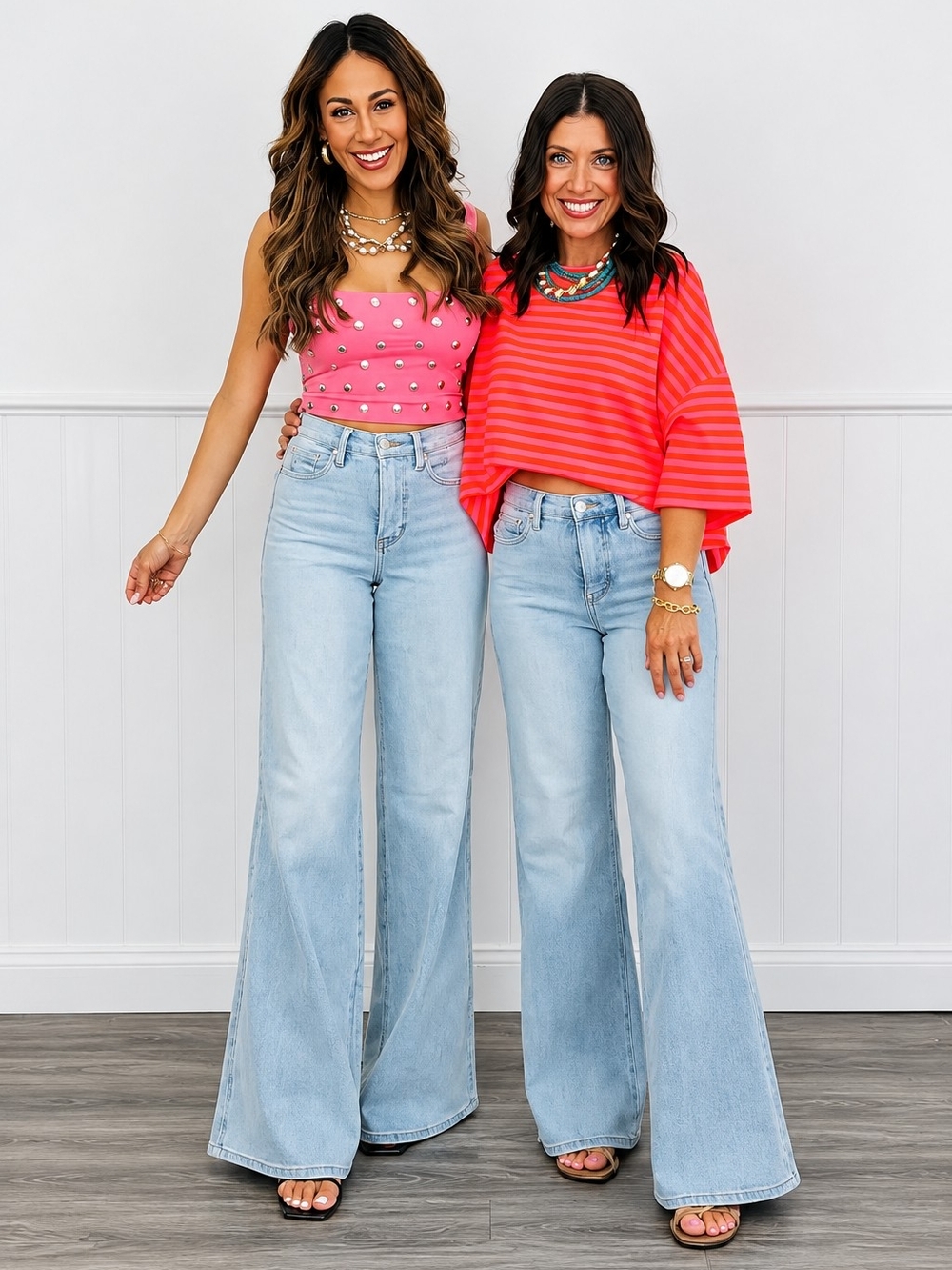 Judy Blue Light Blue High-Waist Wide Leg Jeans
